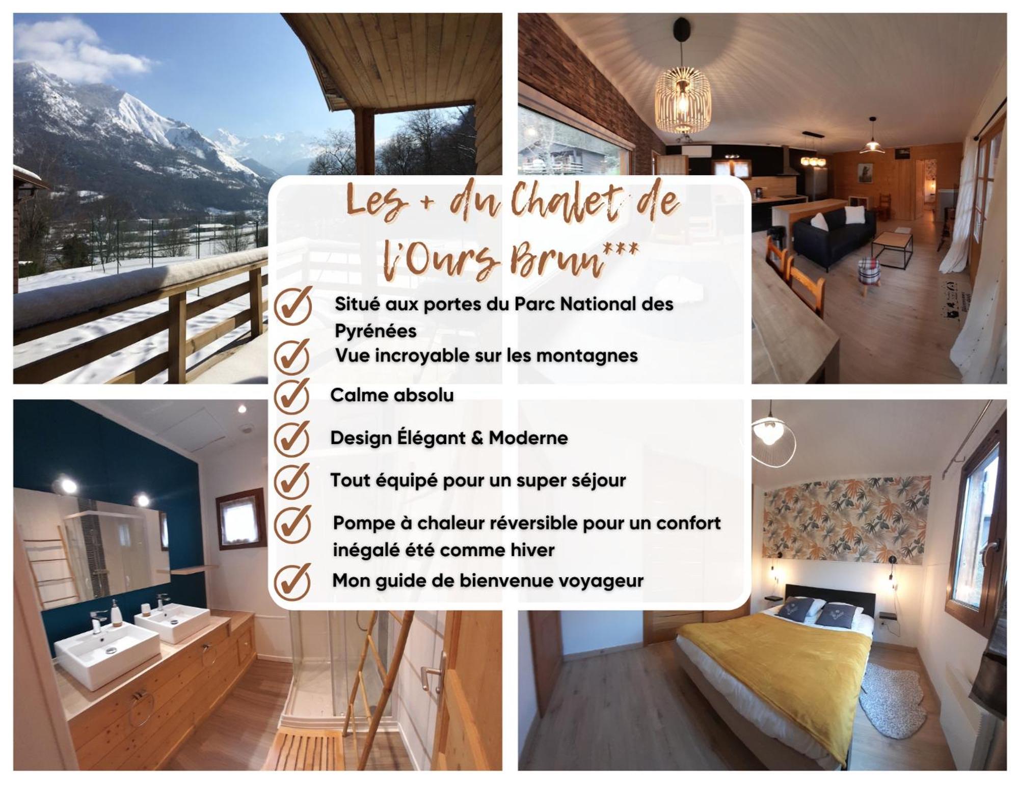 Chalet De L'Ours Brun, Gite 3 Etoiles Gere-Belesten ภายนอก รูปภาพ